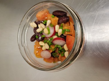 Salade de patates douces rôties